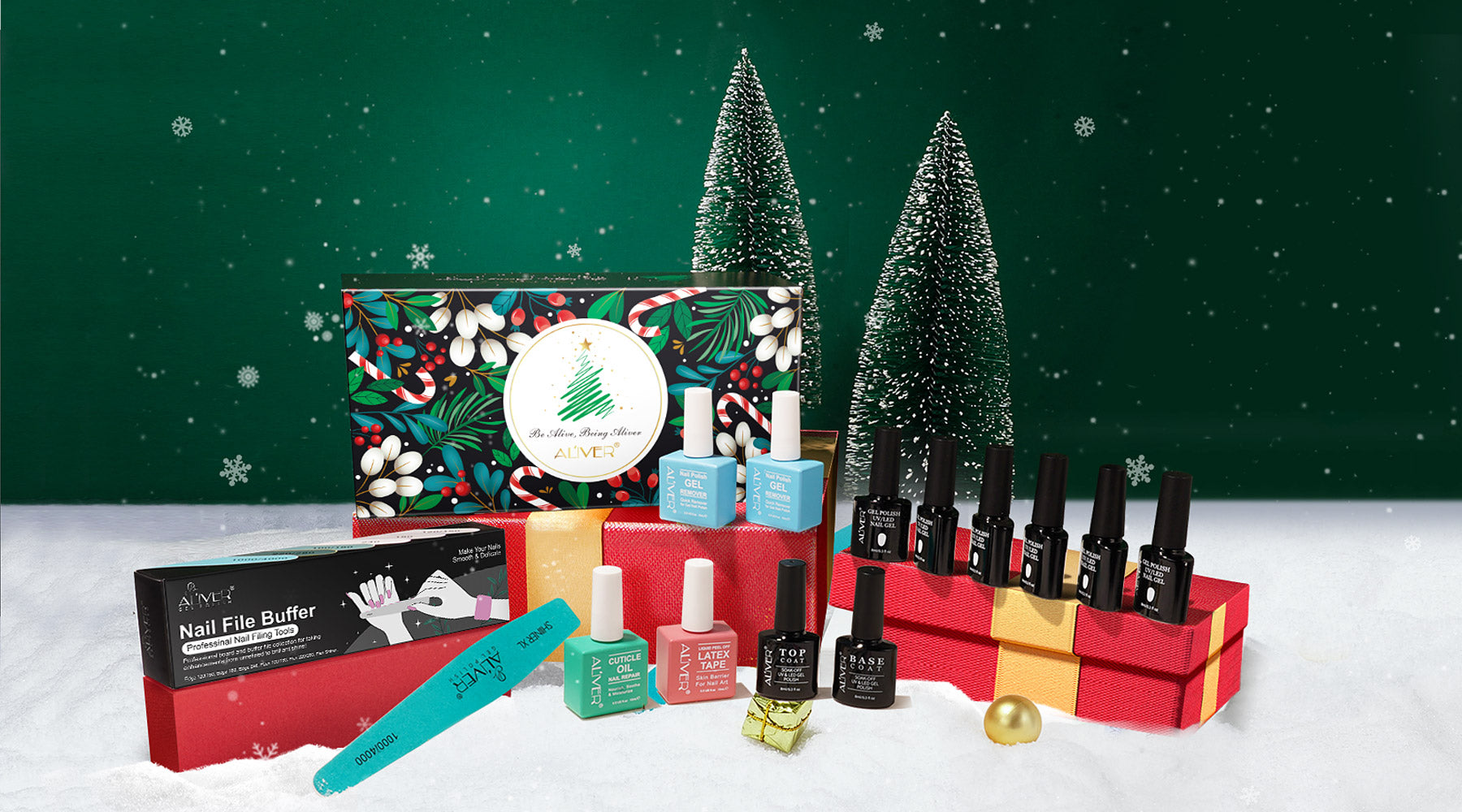 ALIVER Giveaway|ALIVER Christmas Nail Box|ALIVER Instagram Giveaway