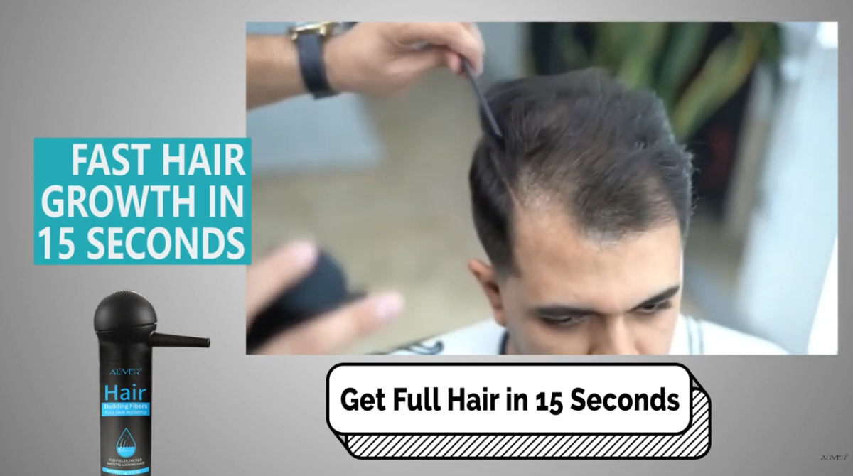 ALIVER Extra Hair Fibers 2-in-1 Kit Set | Get Full Hair In 15s