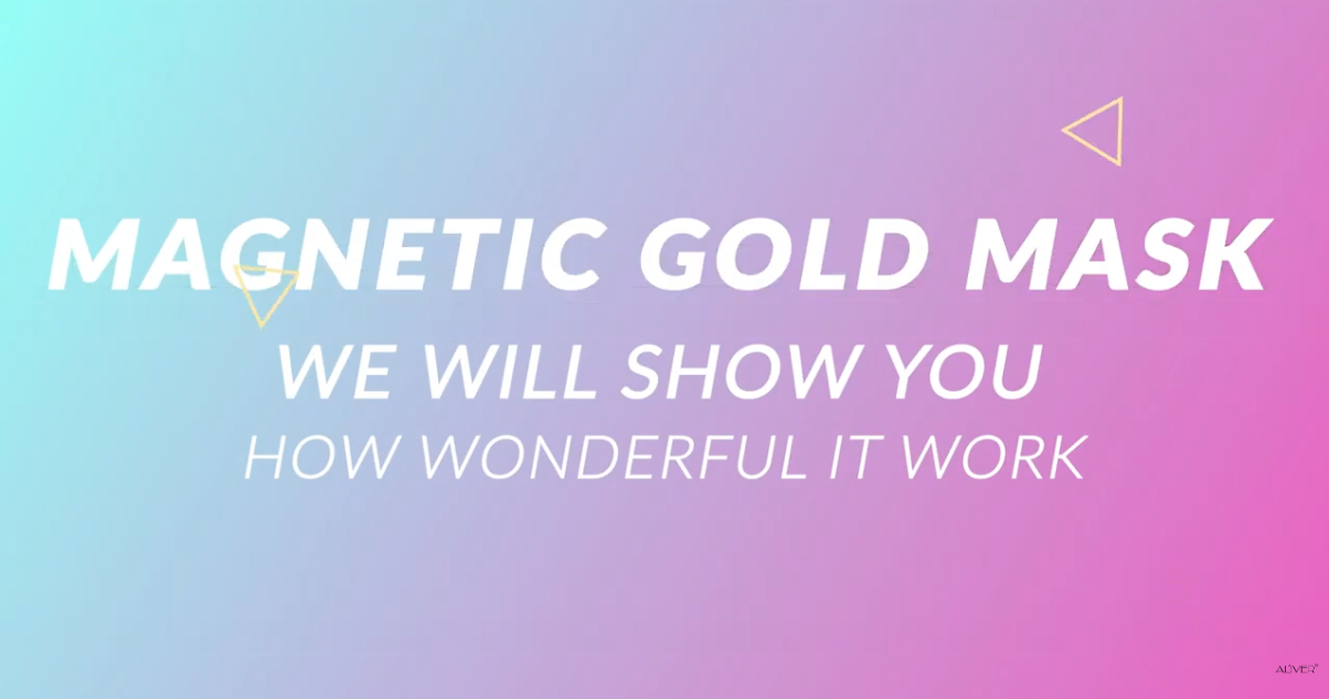 ALIVER Gold Magnetic Face Mask | Deep-cleansing & Refresh Skin