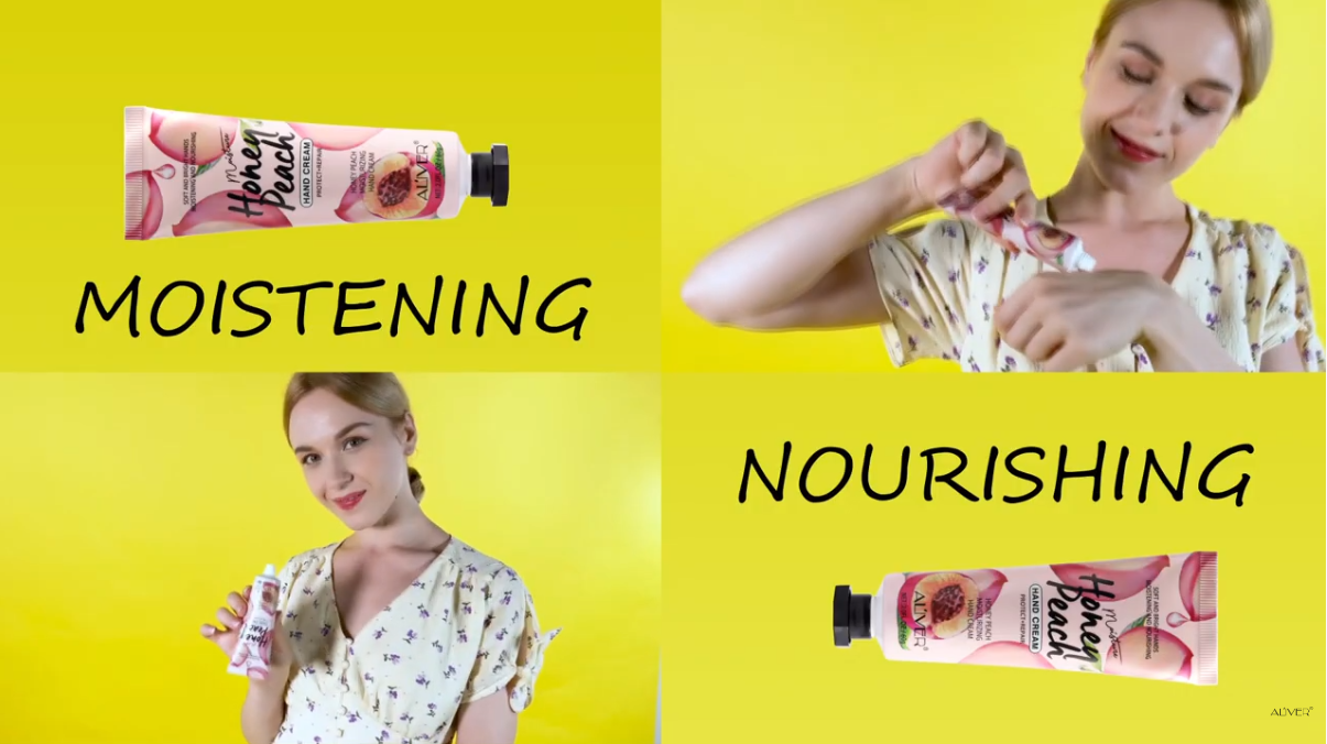 ALIVER Honey Peach Extract Healing Hand Cream | How To Get Soft Smooth Hands INSTANTLY!