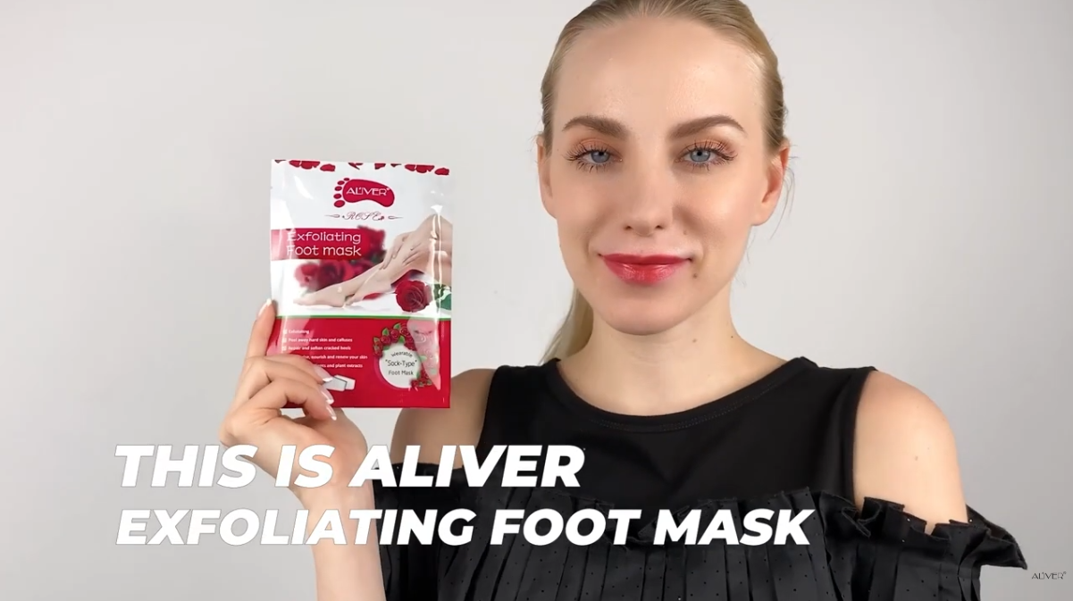 ALIVER Rose Foot Peel Mask | Exfoliate & Get Baby Foot AT HOME
