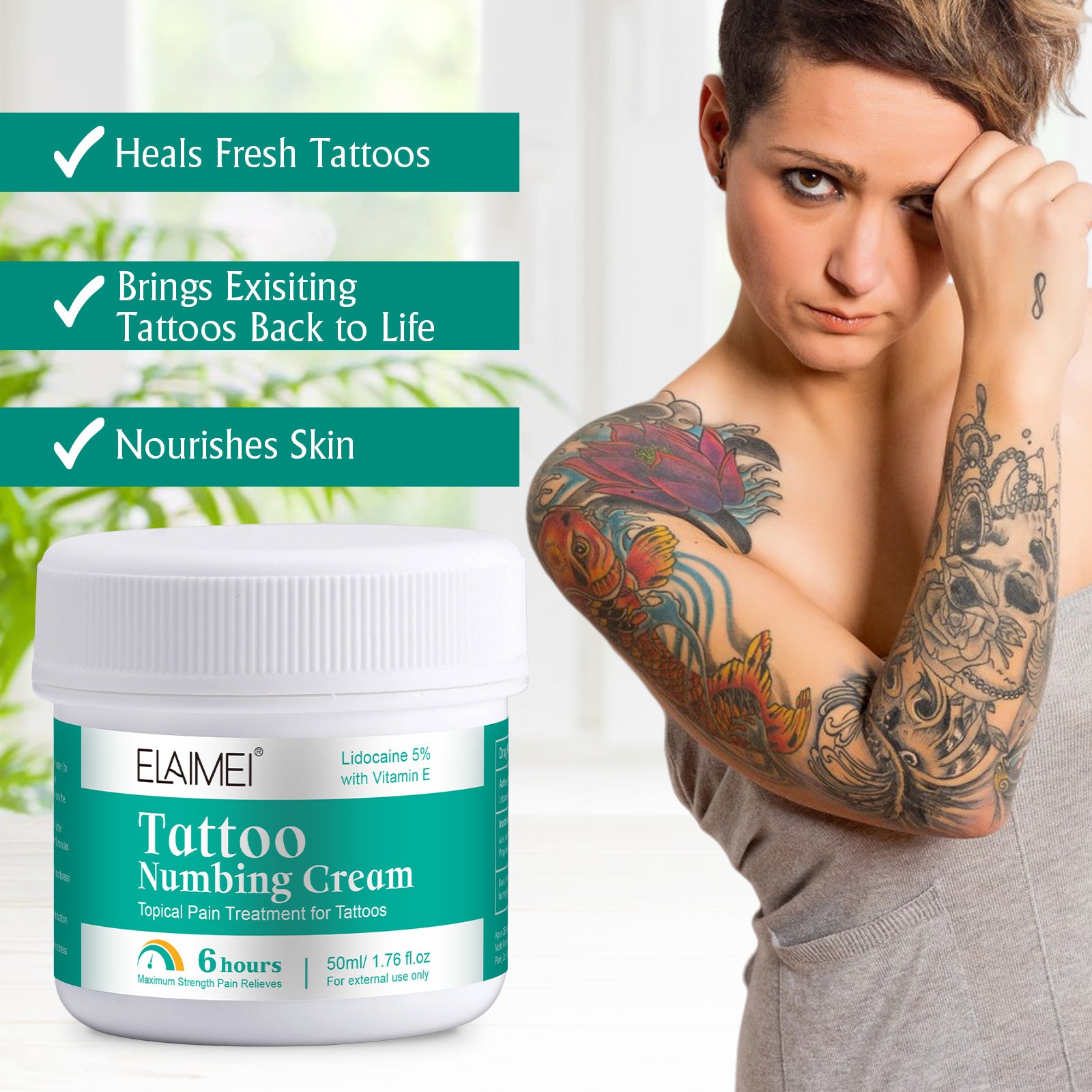ELAIMEI Cross-Border Tattoo Pain Relief Cream ELAIMEI Cross-Border Tattoo Pain Relief Cream