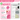 Aliver 2PC Silicone Massage Comb - Pink