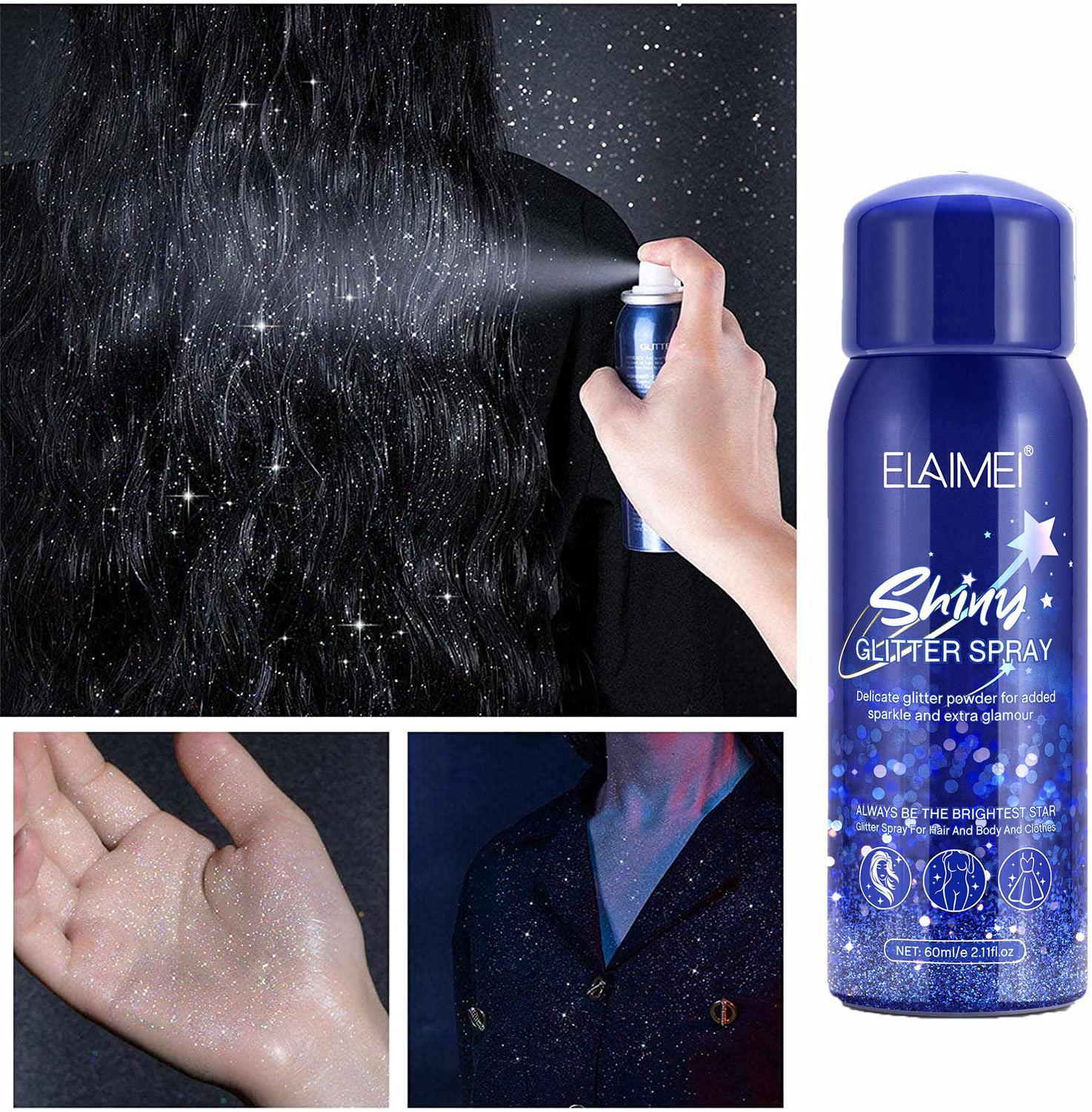 2022 Temporary Glitter Spray, Body Shimmery Spray for Skin, Face, Hair ALIVER 2022 Temporary Glitter Spray, Body Shimmery Spray for Skin, Face, Hair ALIVER