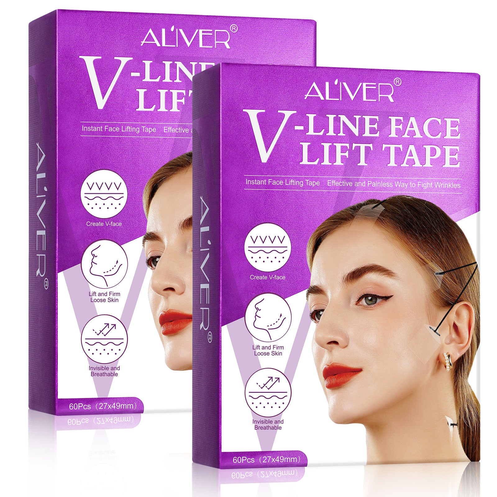 Aliver Instant Face Lifting Tape, Effective and Painless Way to Fight  Wrinkles