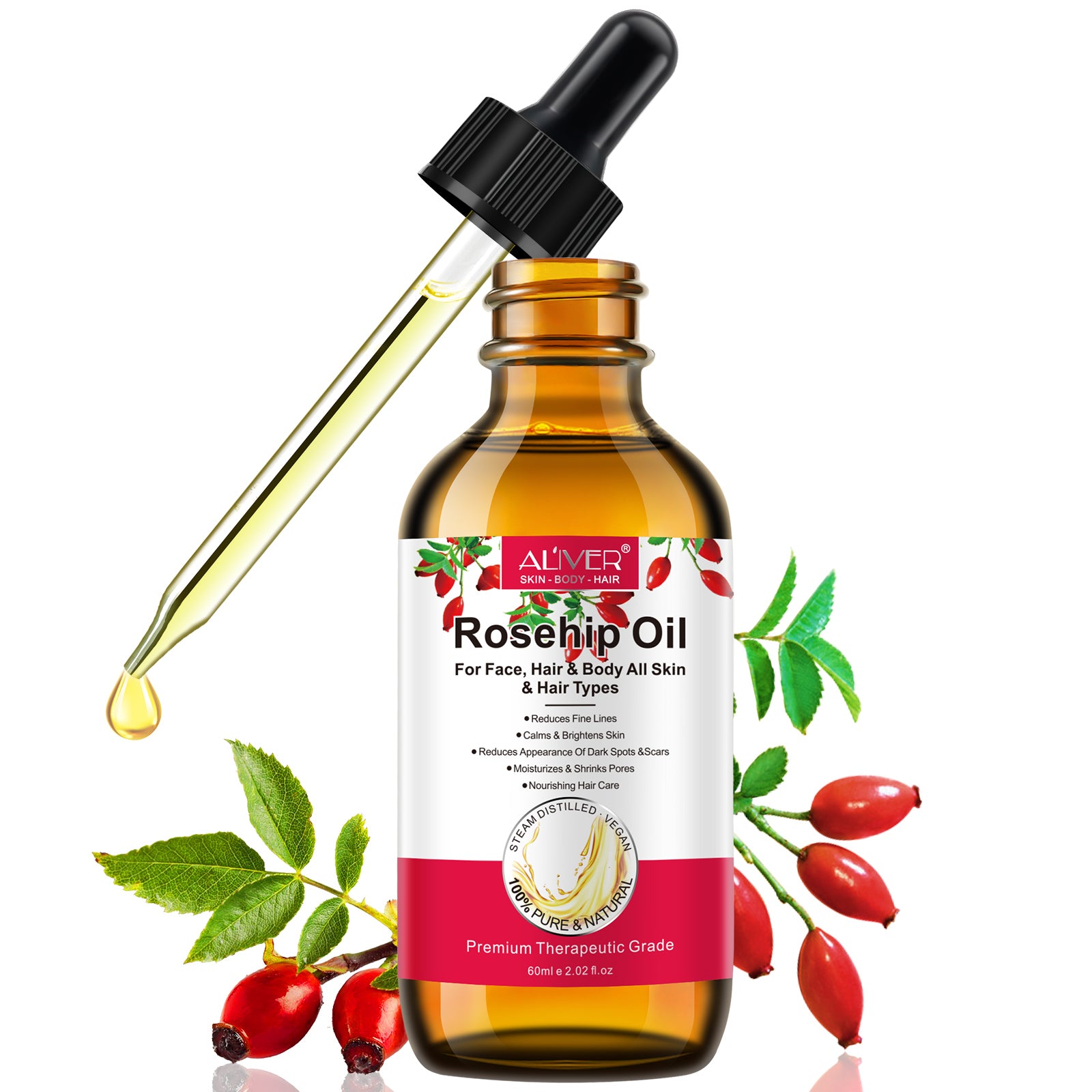 rose seed oil for hair Aliver Rosehip Oil – ALIVER