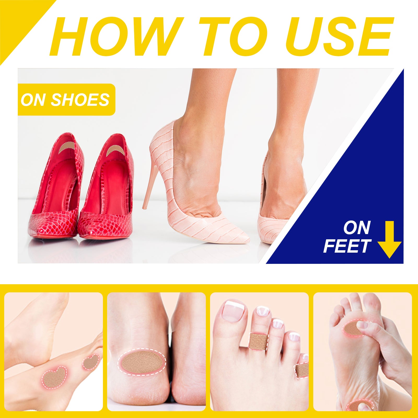 Moleskin Padding Moleskin Bandages For Heels Anti-wear Heel Pads For Feet  Adhesive Pads Fabric Padding For Blister | Fruugo SA