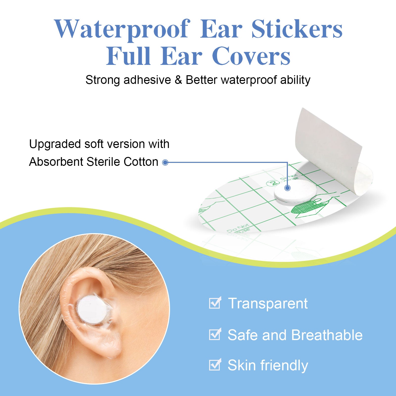 SEFUDUN Ear Covers for Shower 60 pcs ,Waterproof Ear Protector Covers –  Aliver Beauty